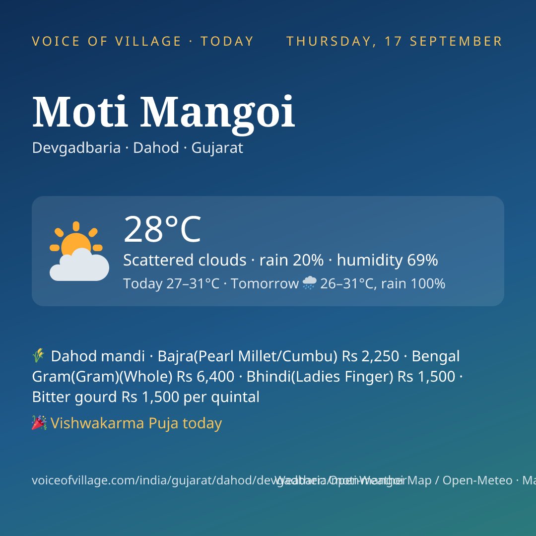 Moti Mangoi today