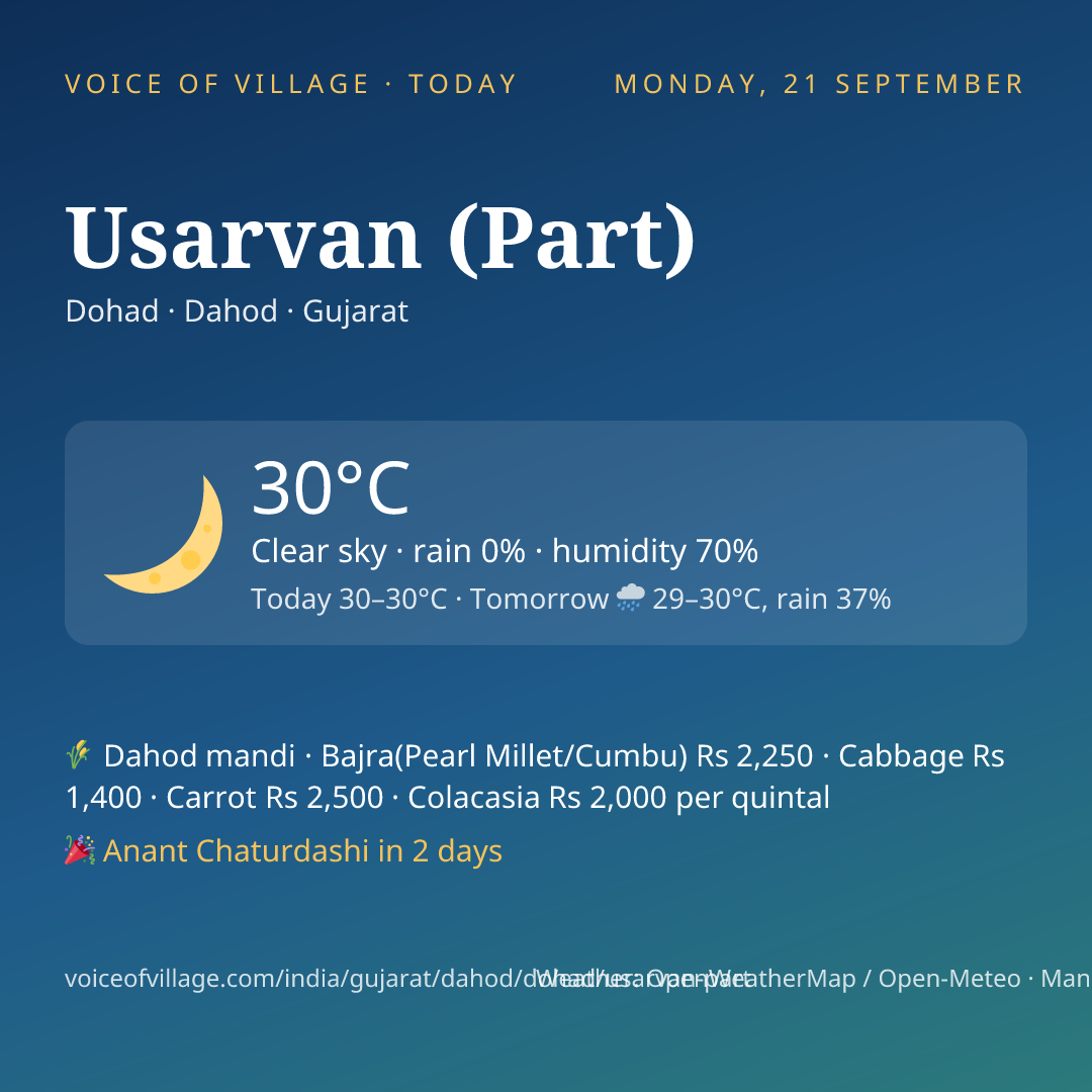 Usarvan (Part) today