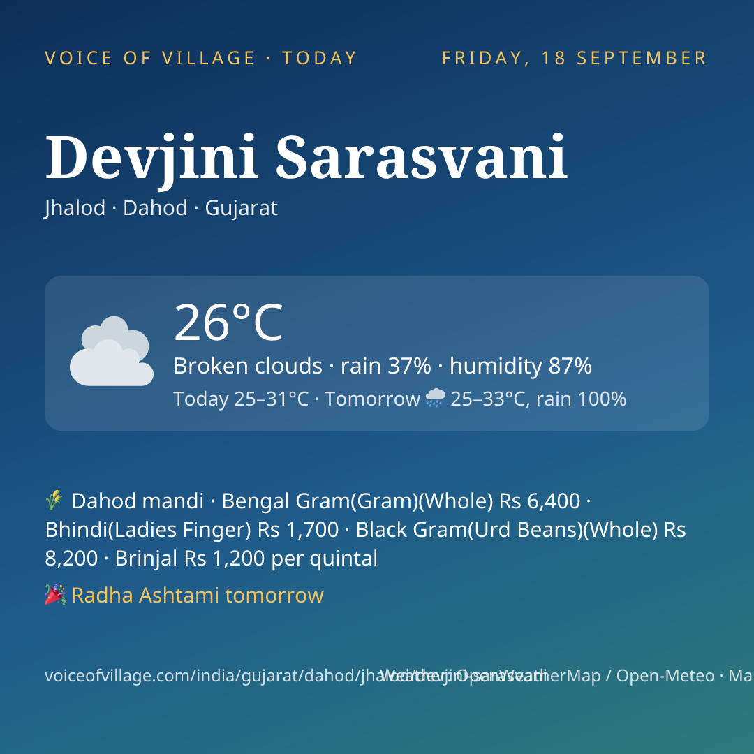 Devjini Sarasvani today