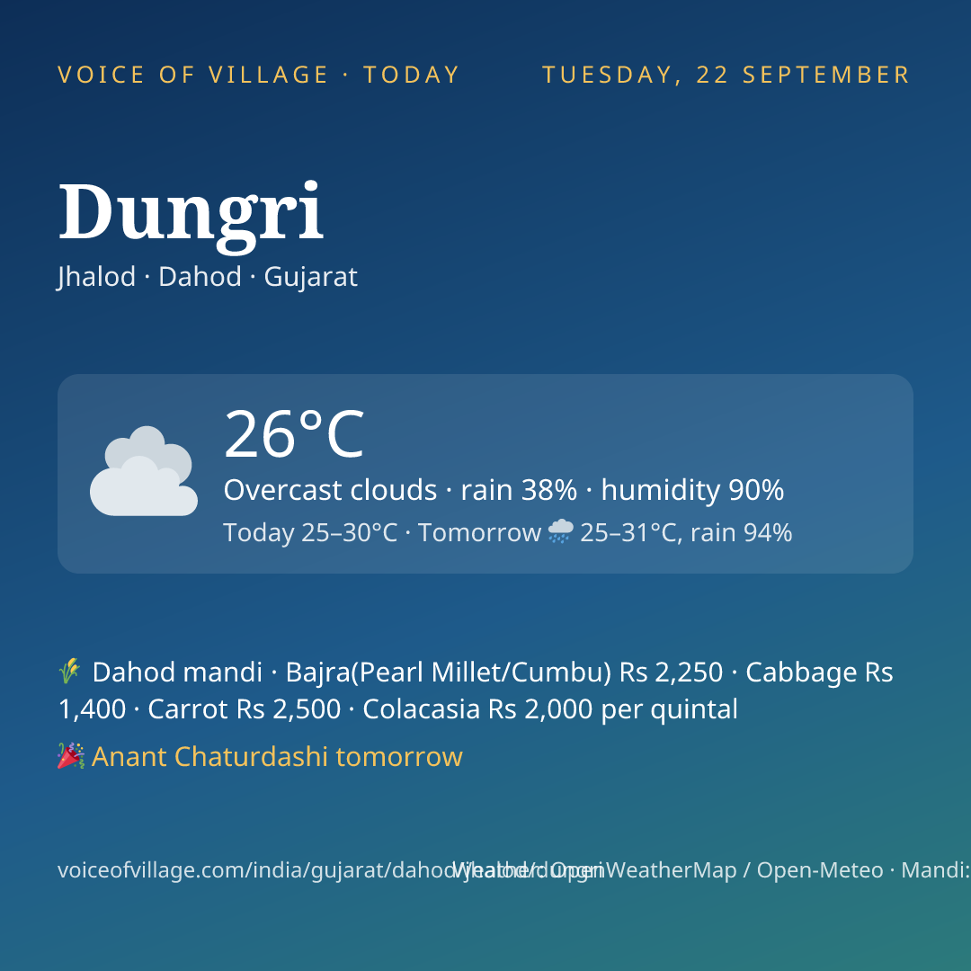Dungri today