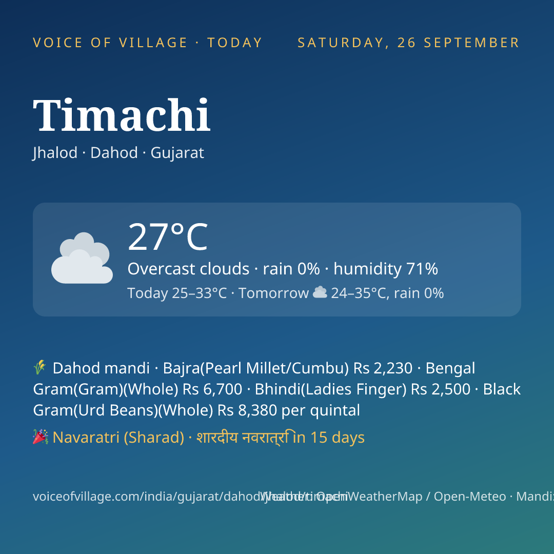 Timachi today