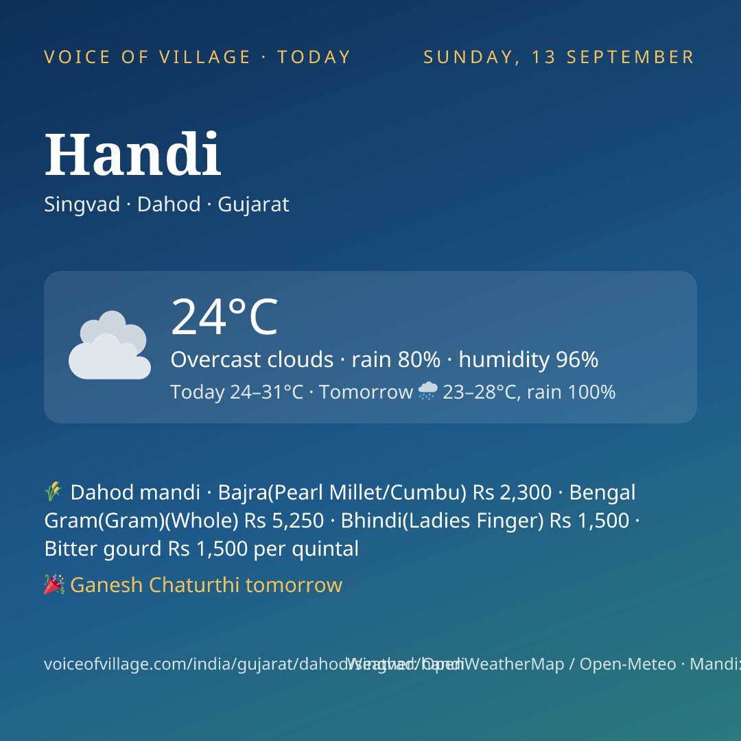 Handi today