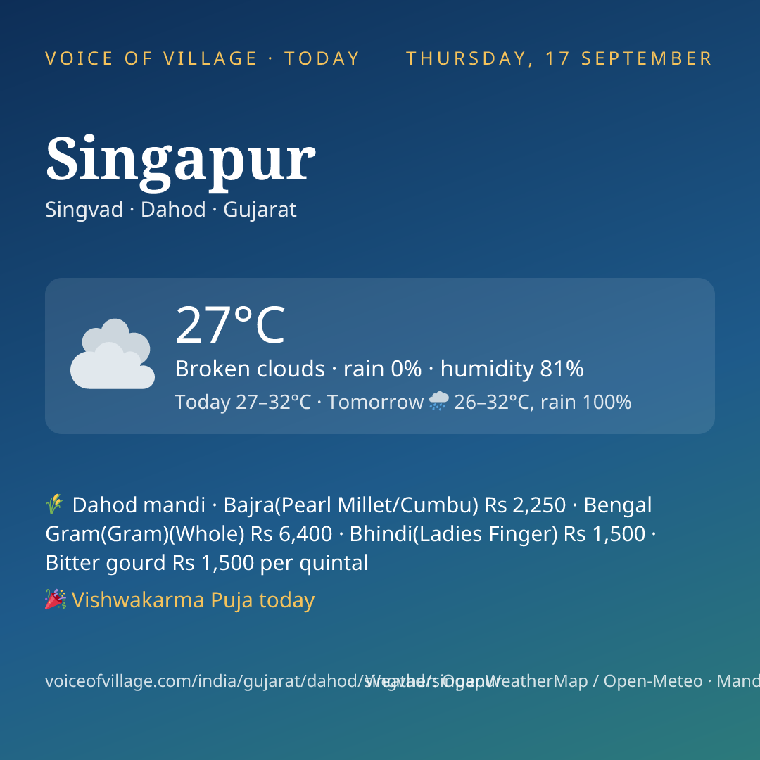 Singapur today