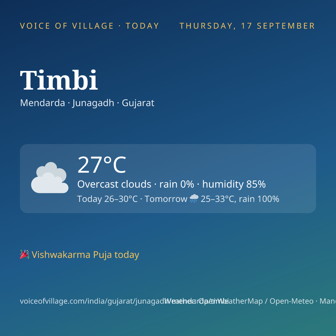Timbi today