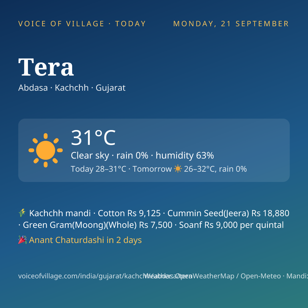 Tera today