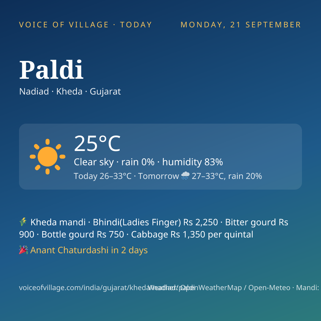 Paldi today