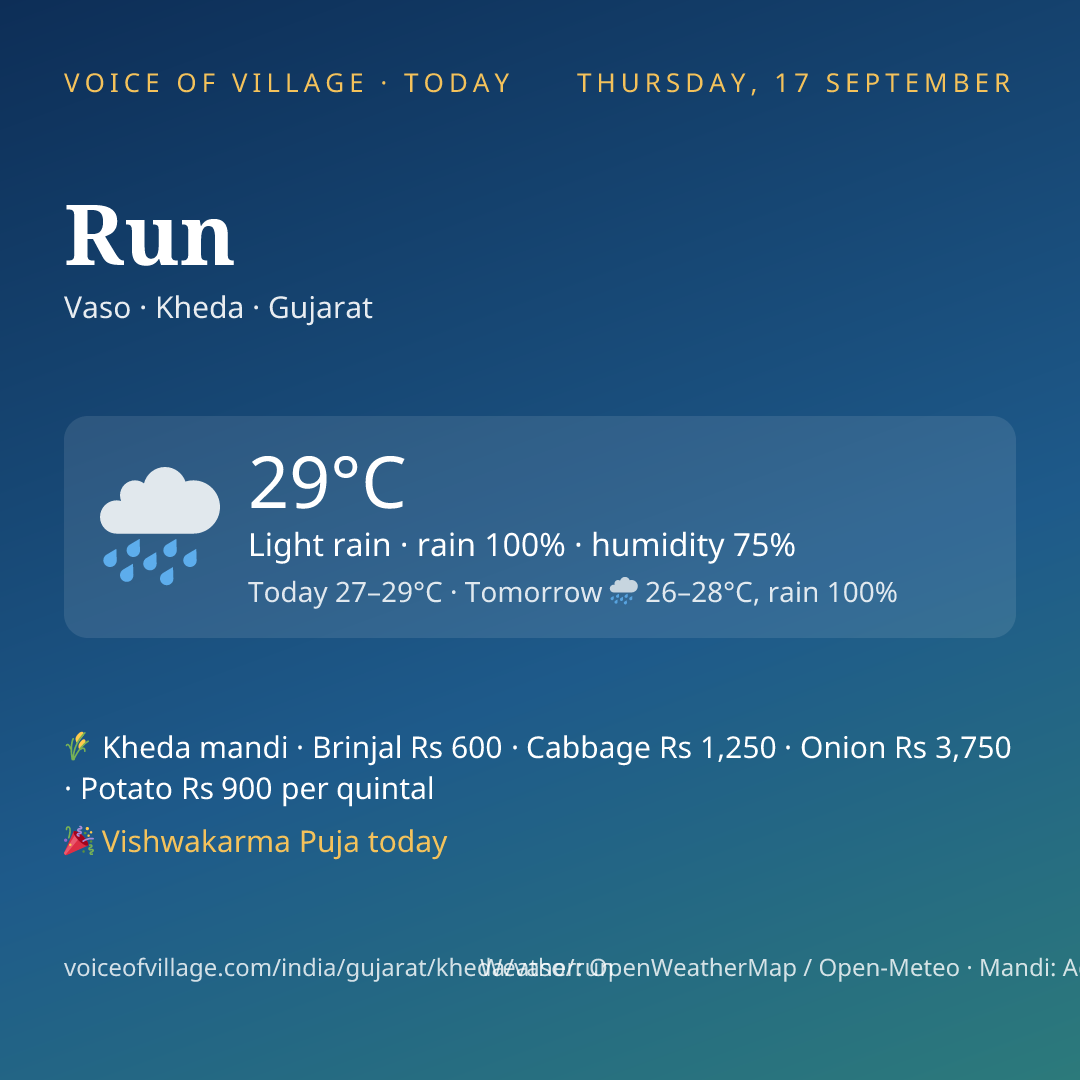 Run today