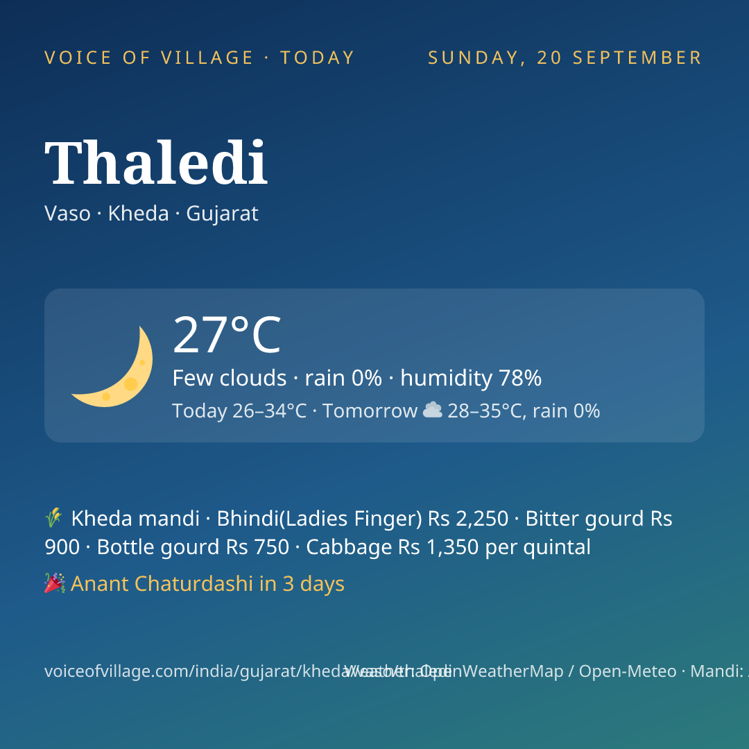 Thaledi today