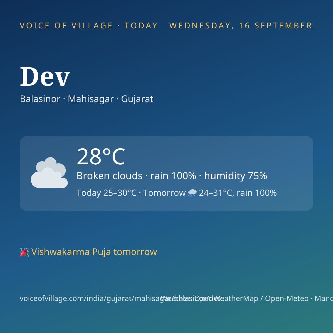 Dev today