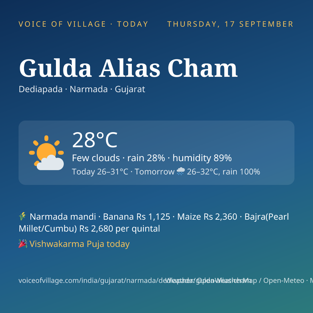 Gulda Alias Cham today
