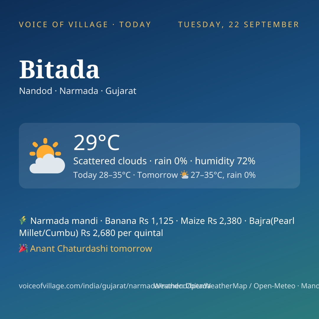 Bitada today