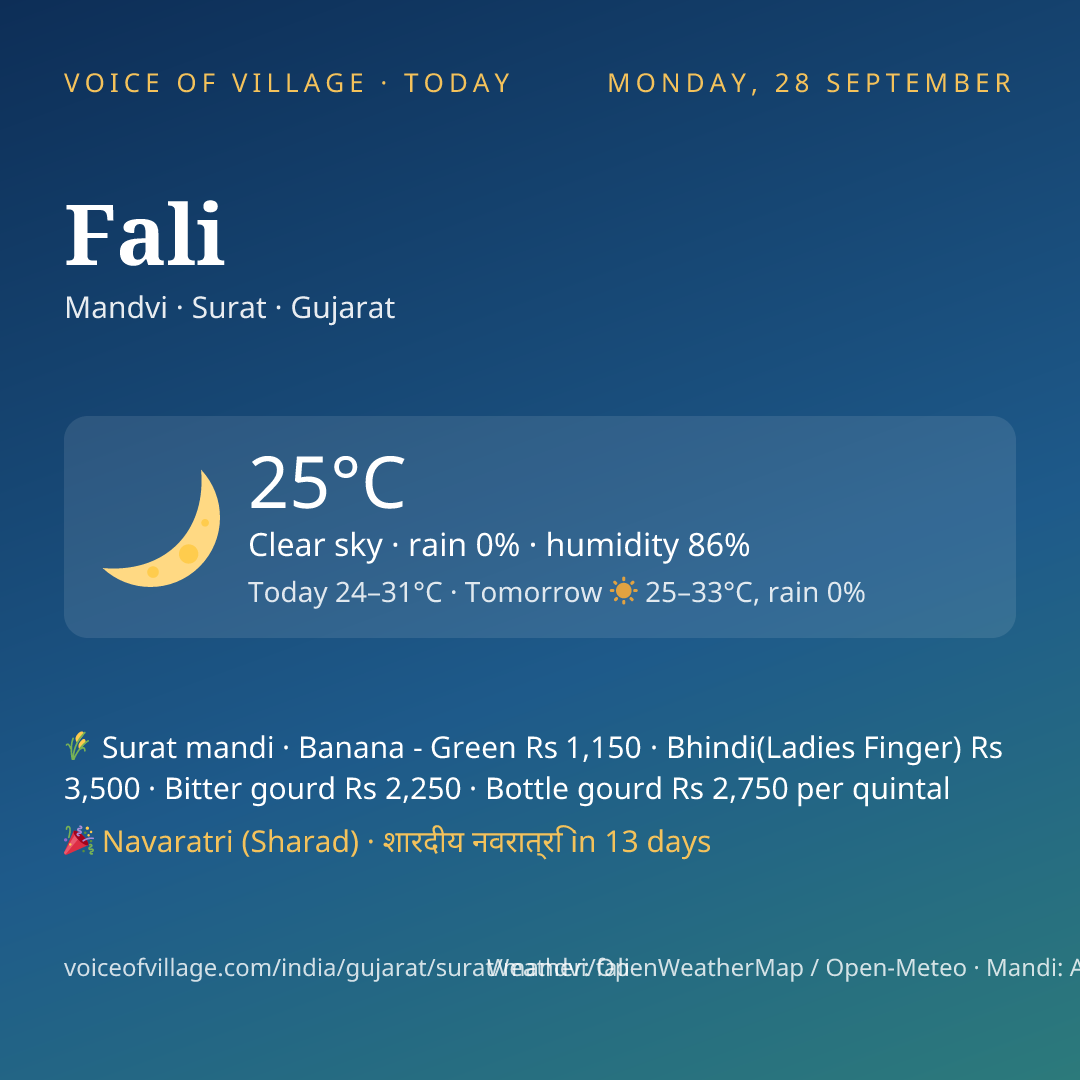 Fali today