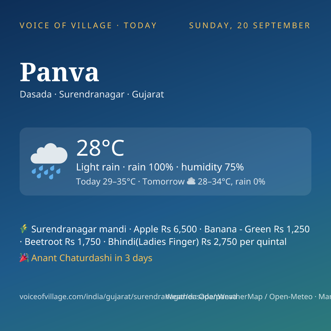Panva today