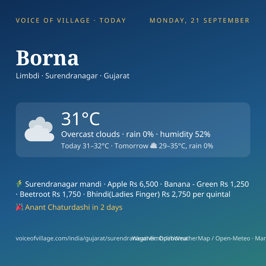 Borna today