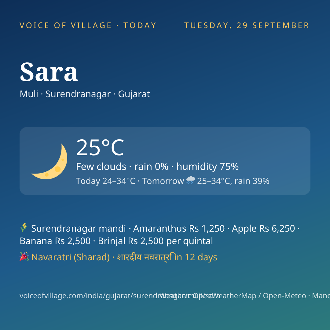 Sara today