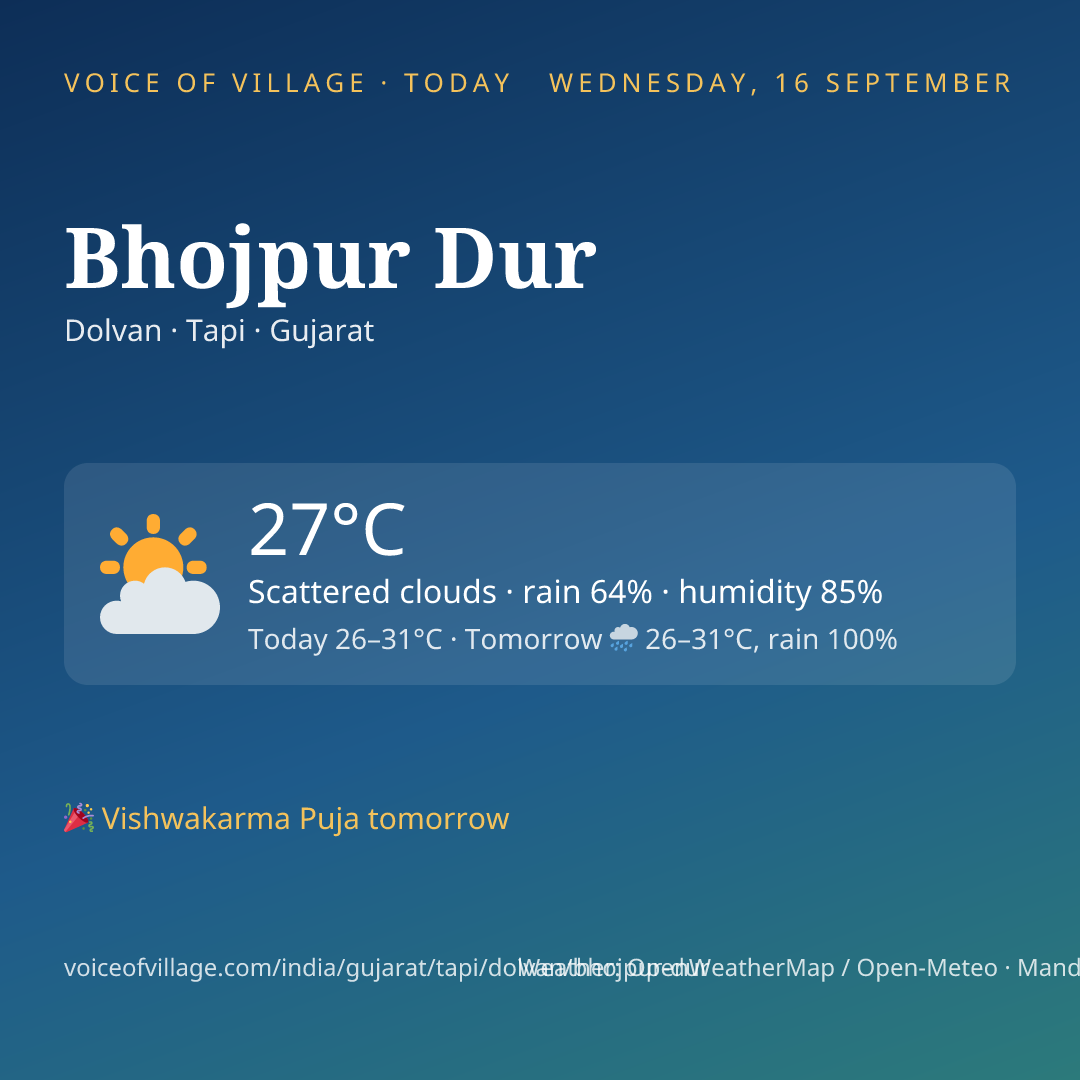 Bhojpur Dur today