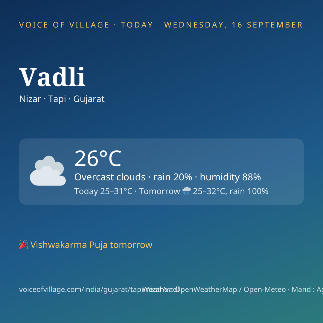 Vadli today