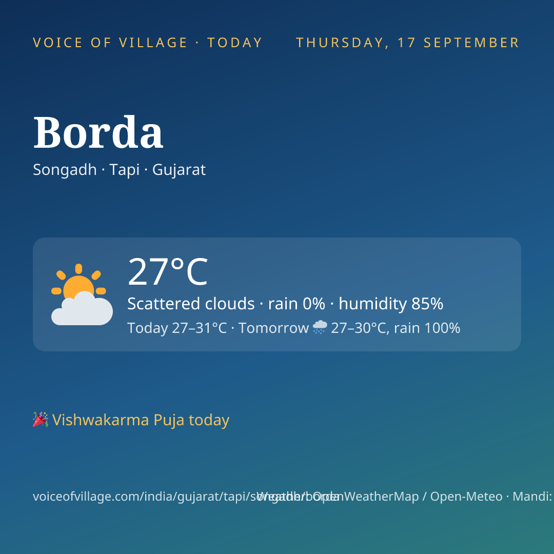 Borda today