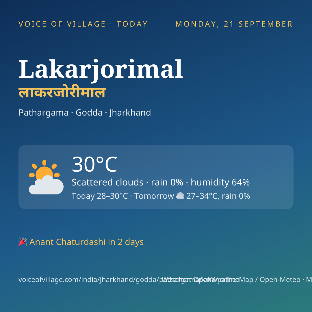 Lakarjorimal today