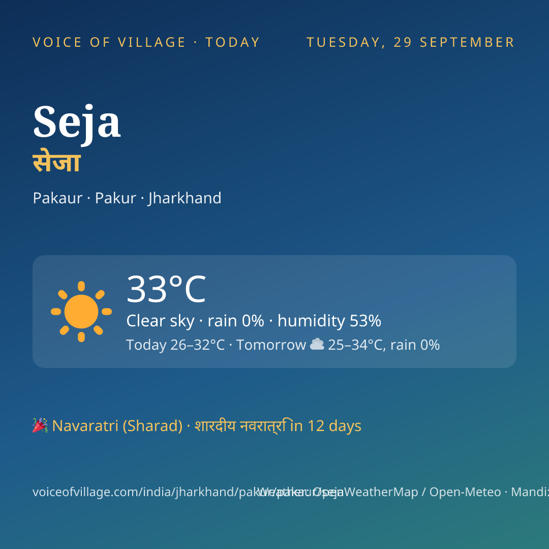 Seja today