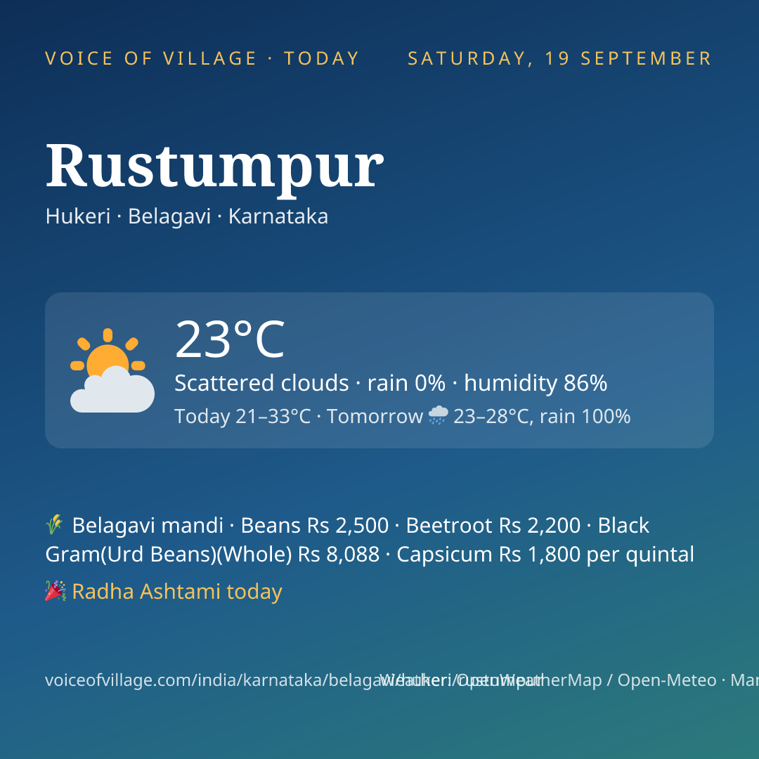 Rustumpur today