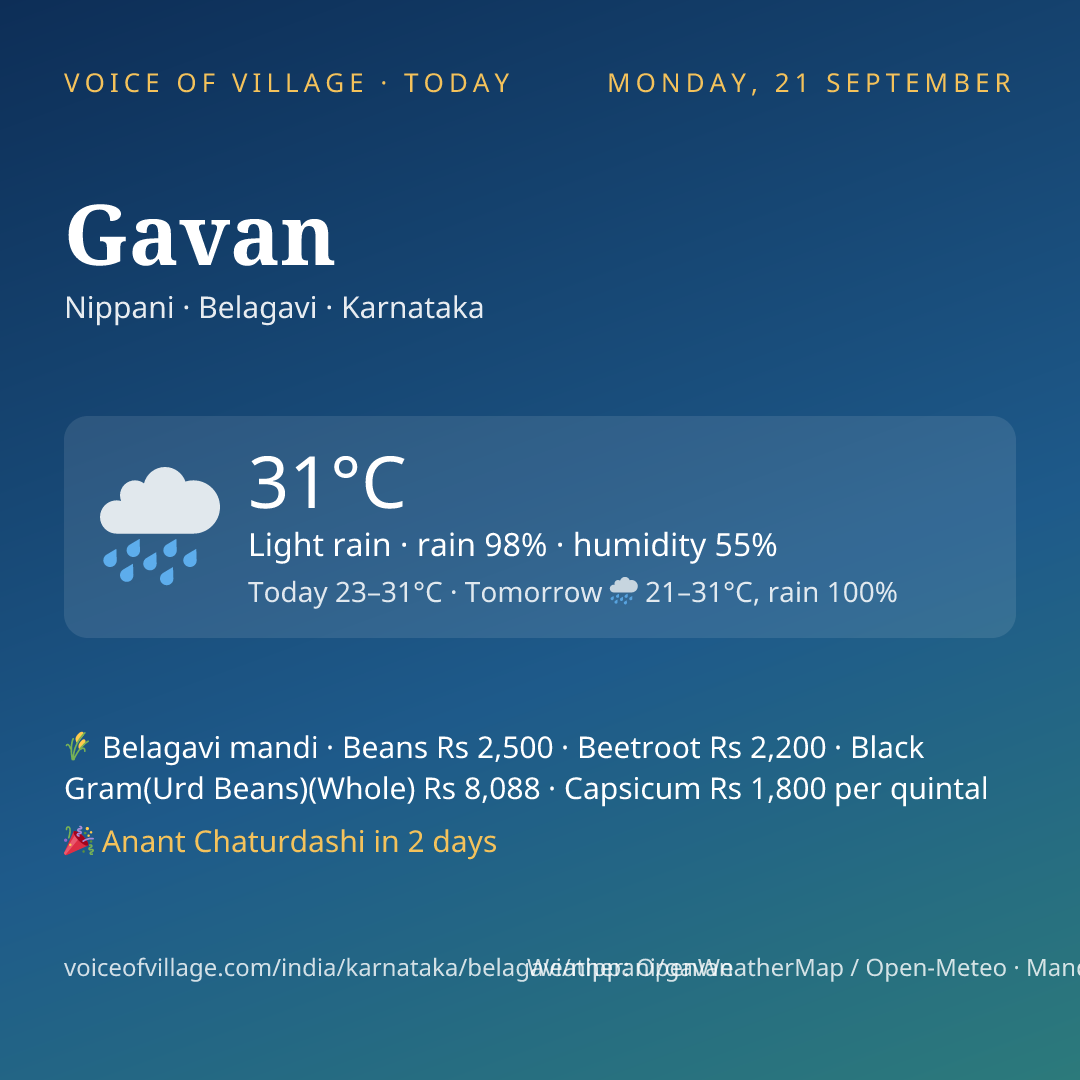 Gavan today