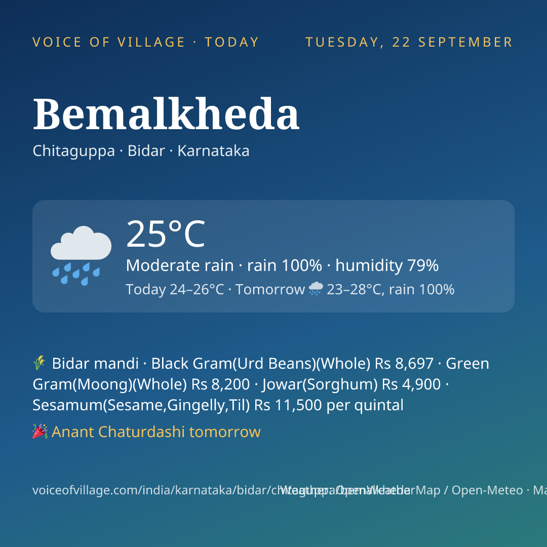 Bemalkheda today