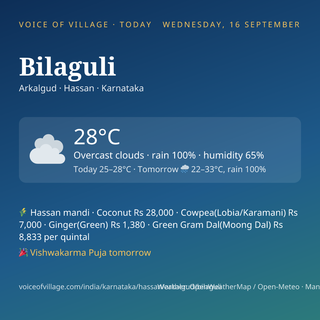 Bilaguli today