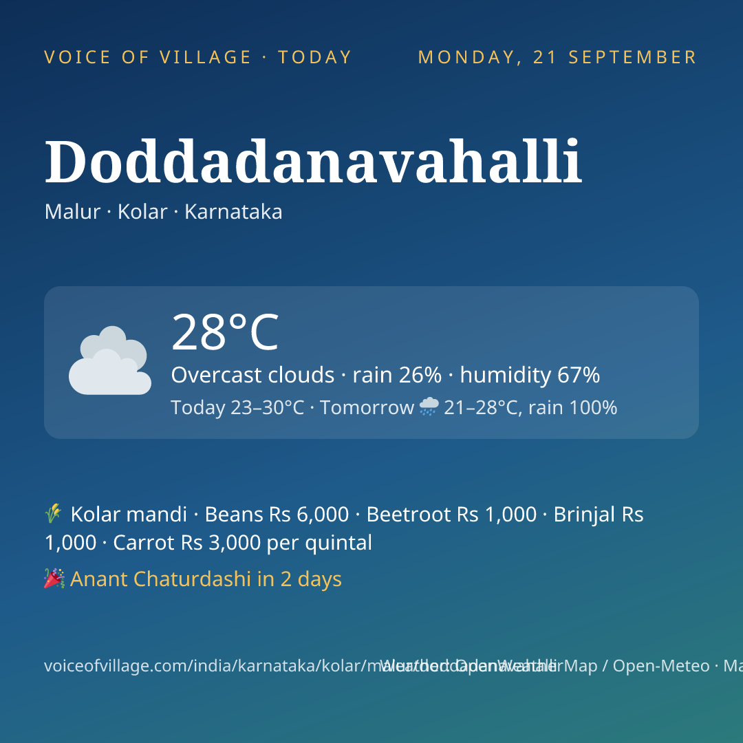 Doddadanavahalli today