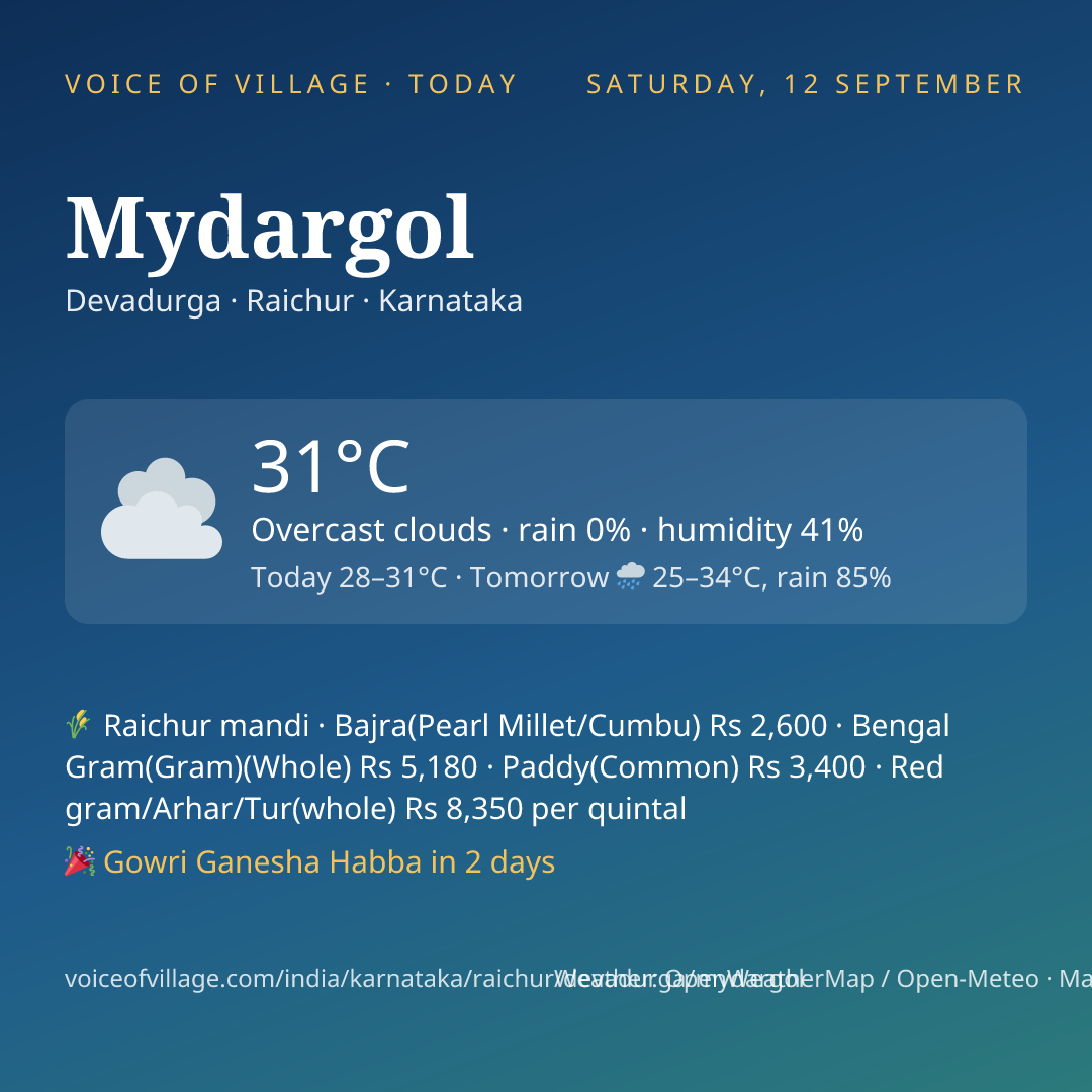 Mydargol today