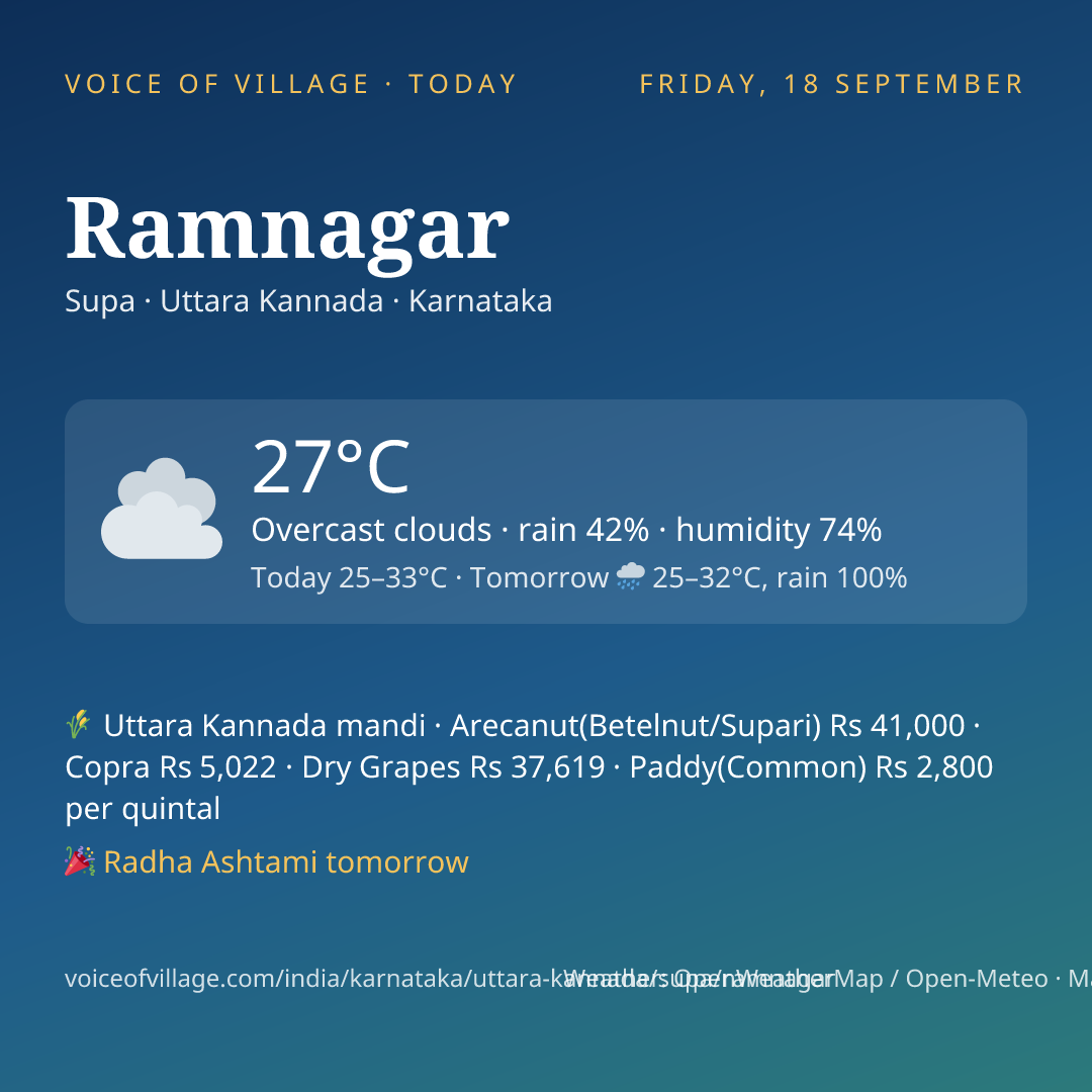 Ramnagar today