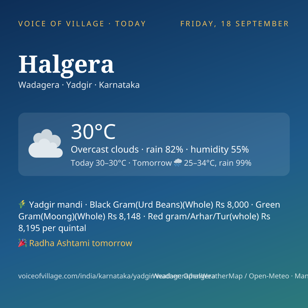 Halgera today