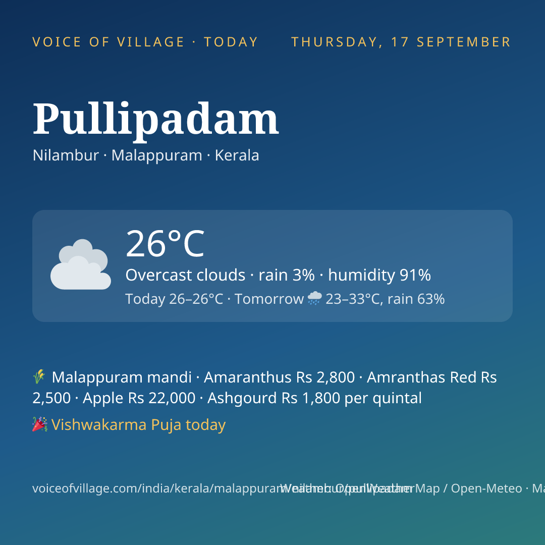 Pullipadam today