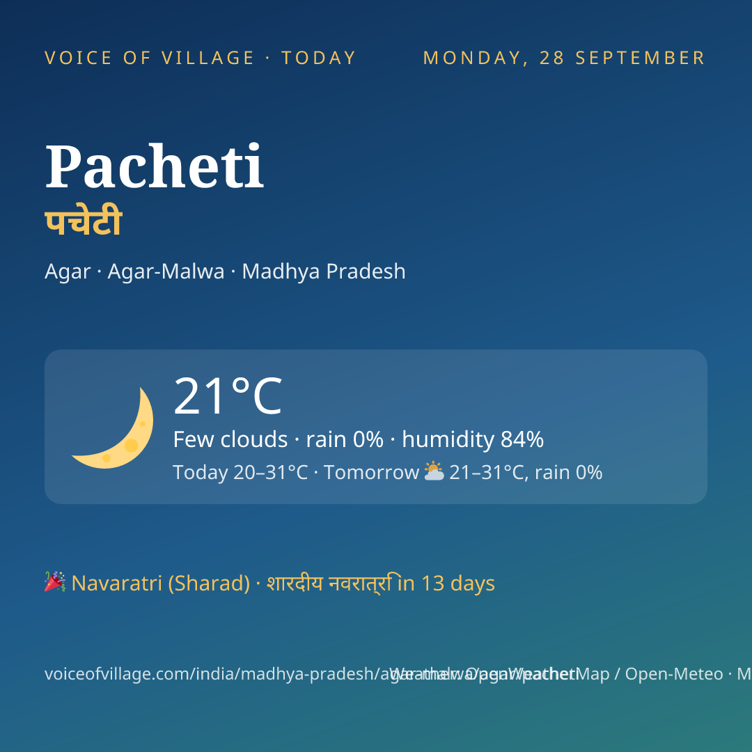 Pacheti today