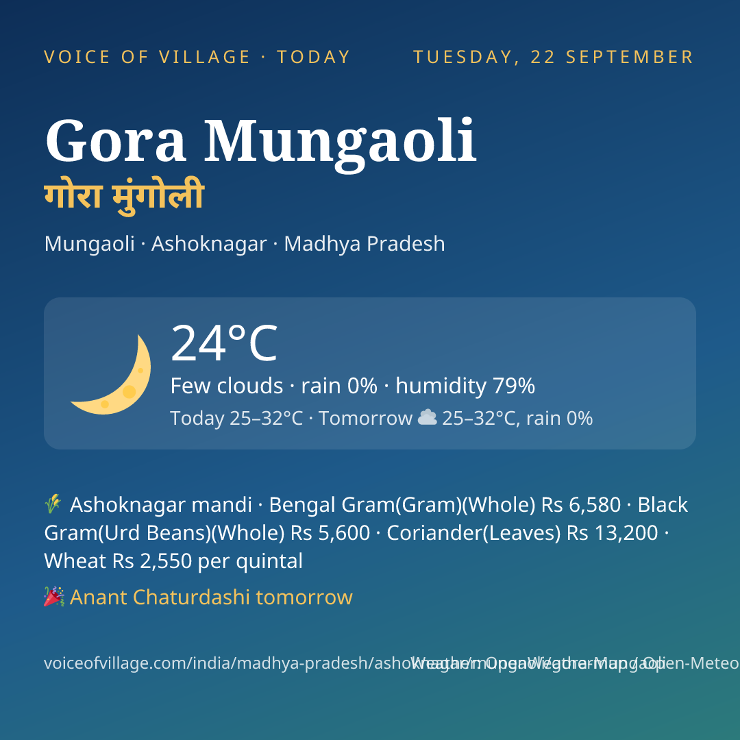 Gora Mungaoli today