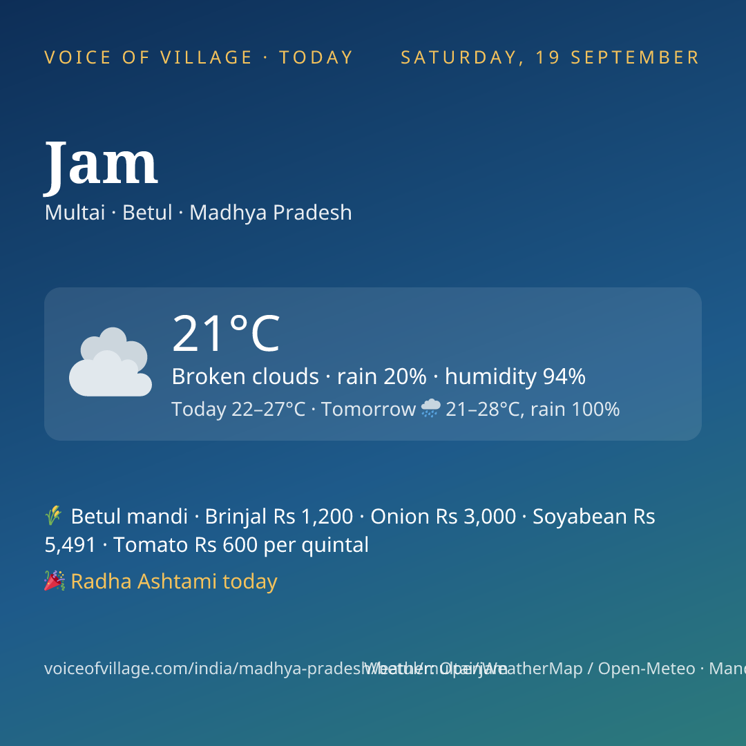Jam today