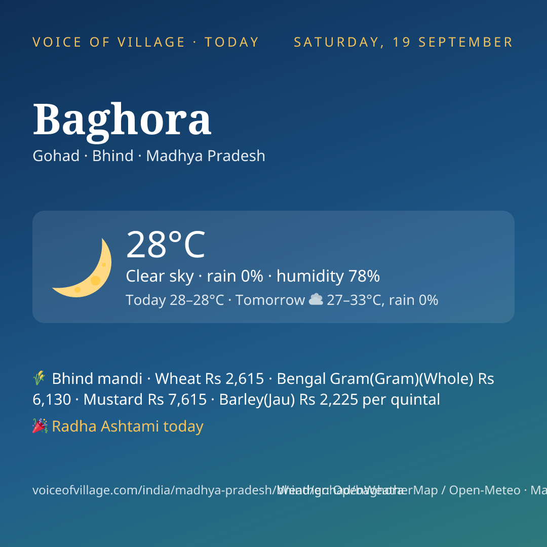 Baghora today