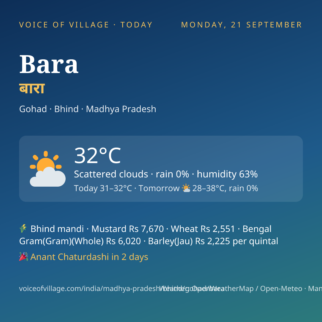Bara today