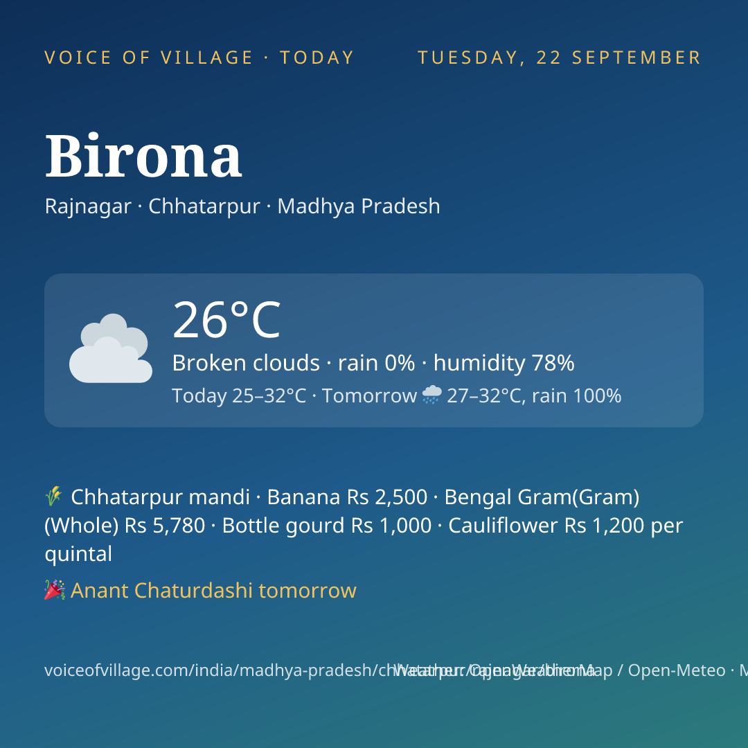Birona today
