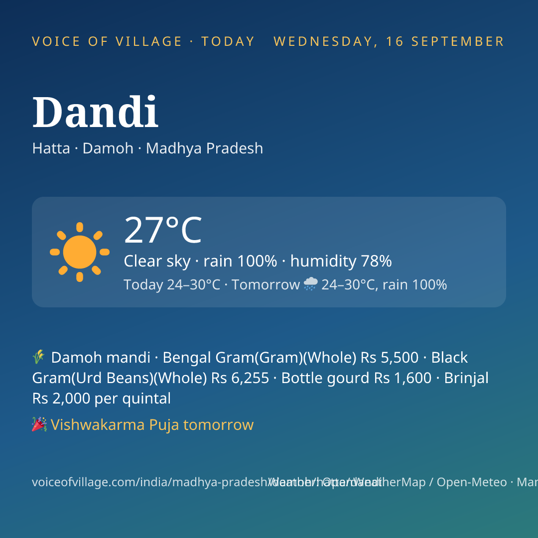 Dandi today