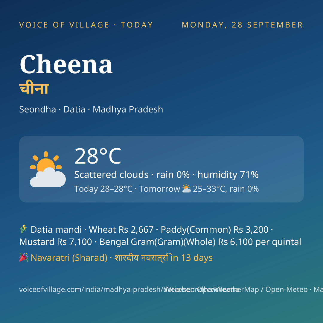 Cheena today