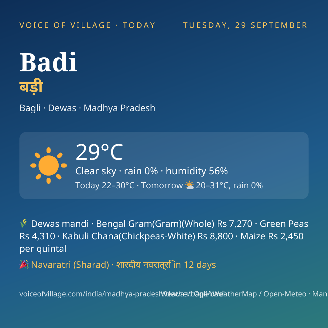 Badi today