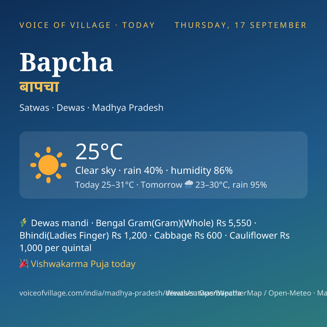 Bapcha today