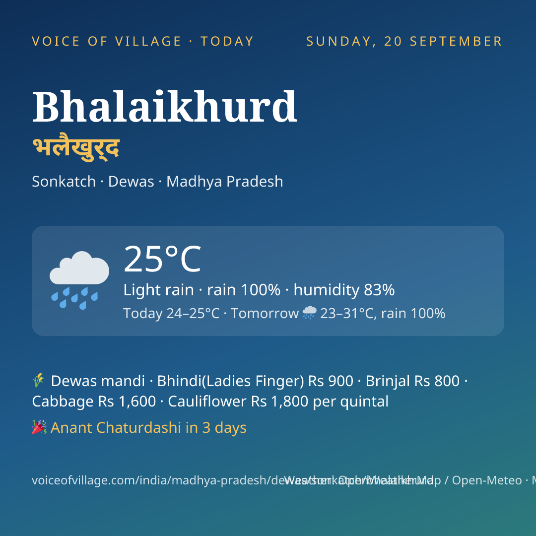 Bhalaikhurd today