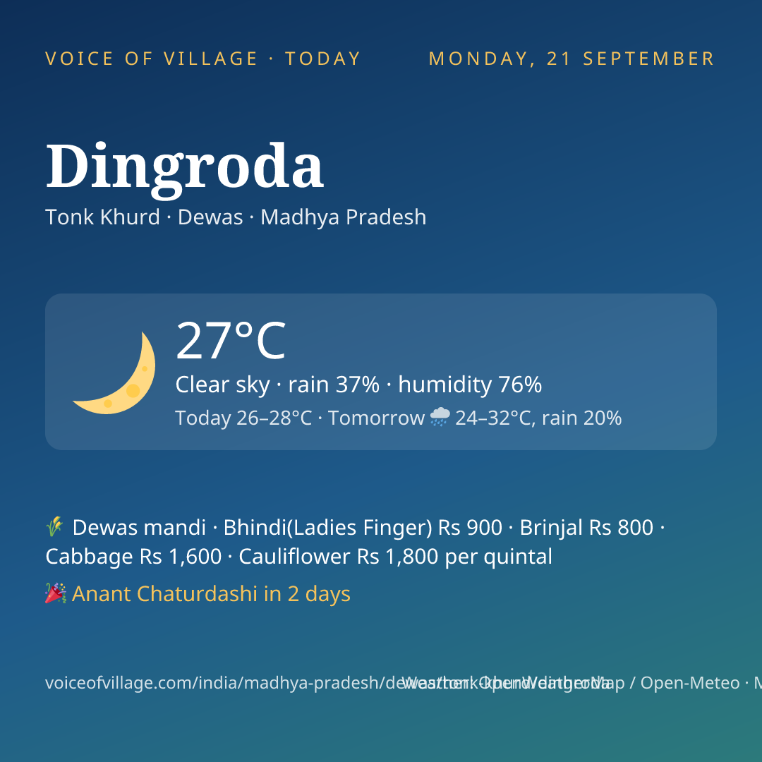 Dingroda today
