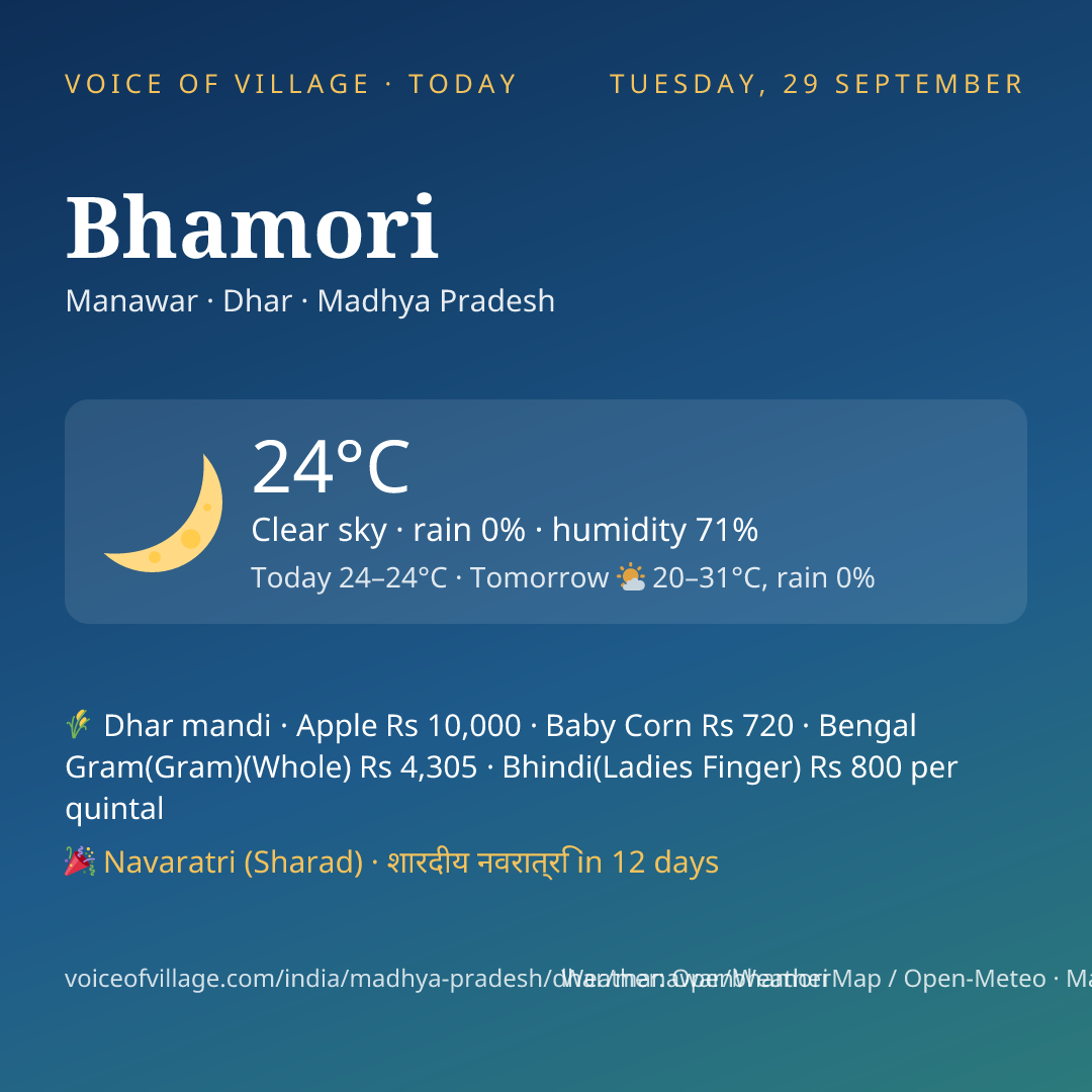 Bhamori today