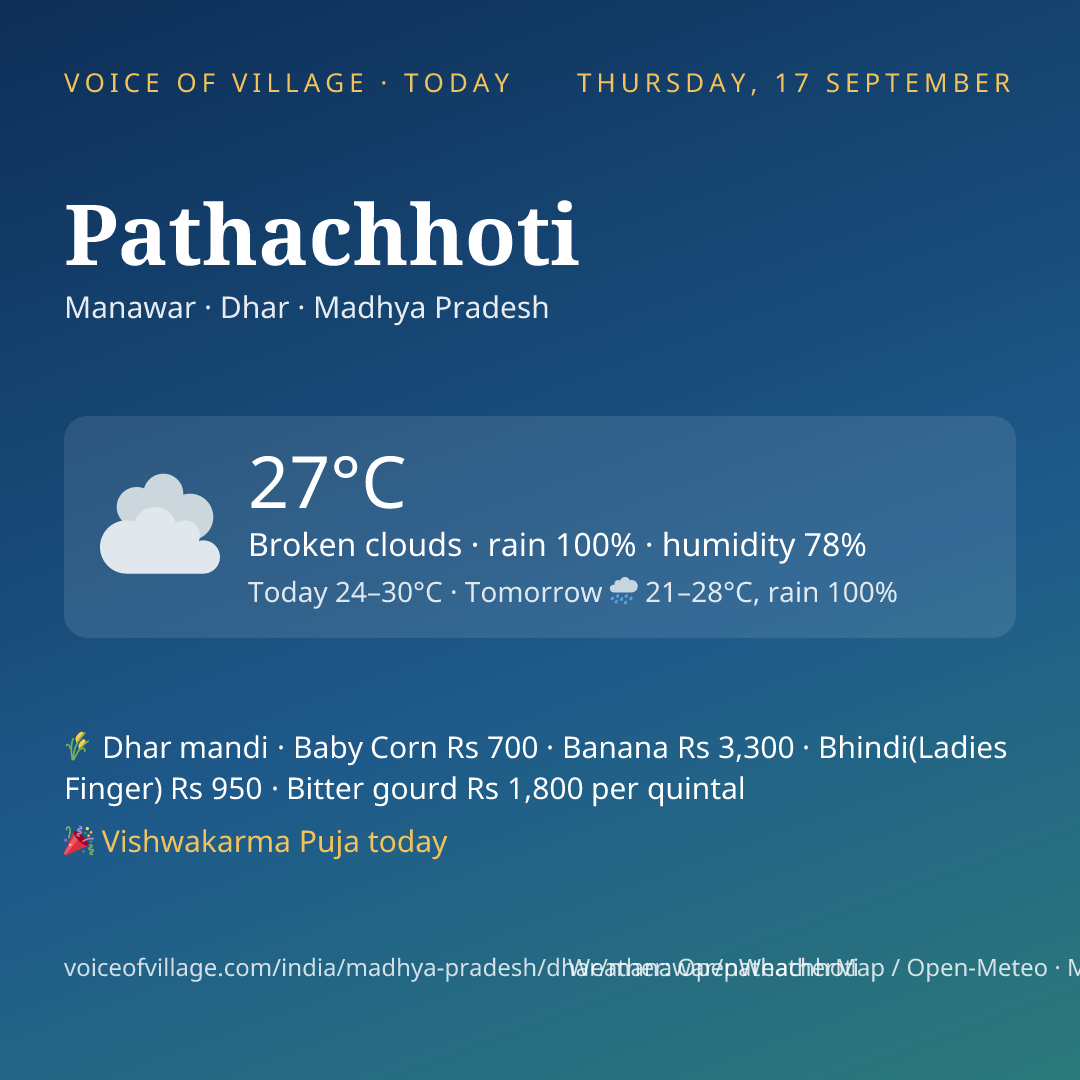 Pathachhoti today