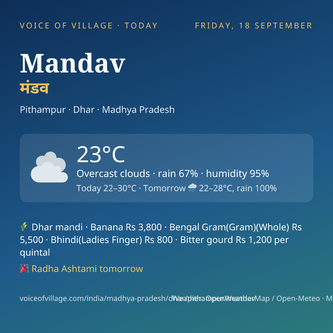 Mandav today