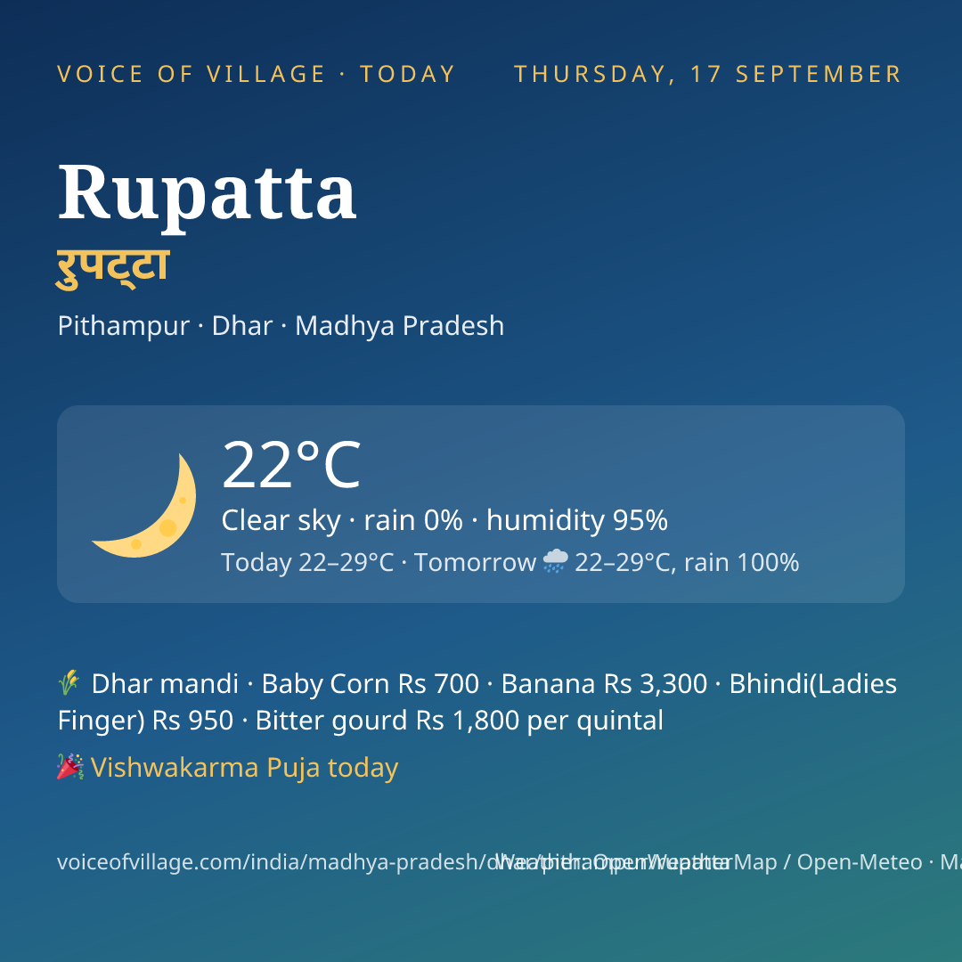 Rupatta today