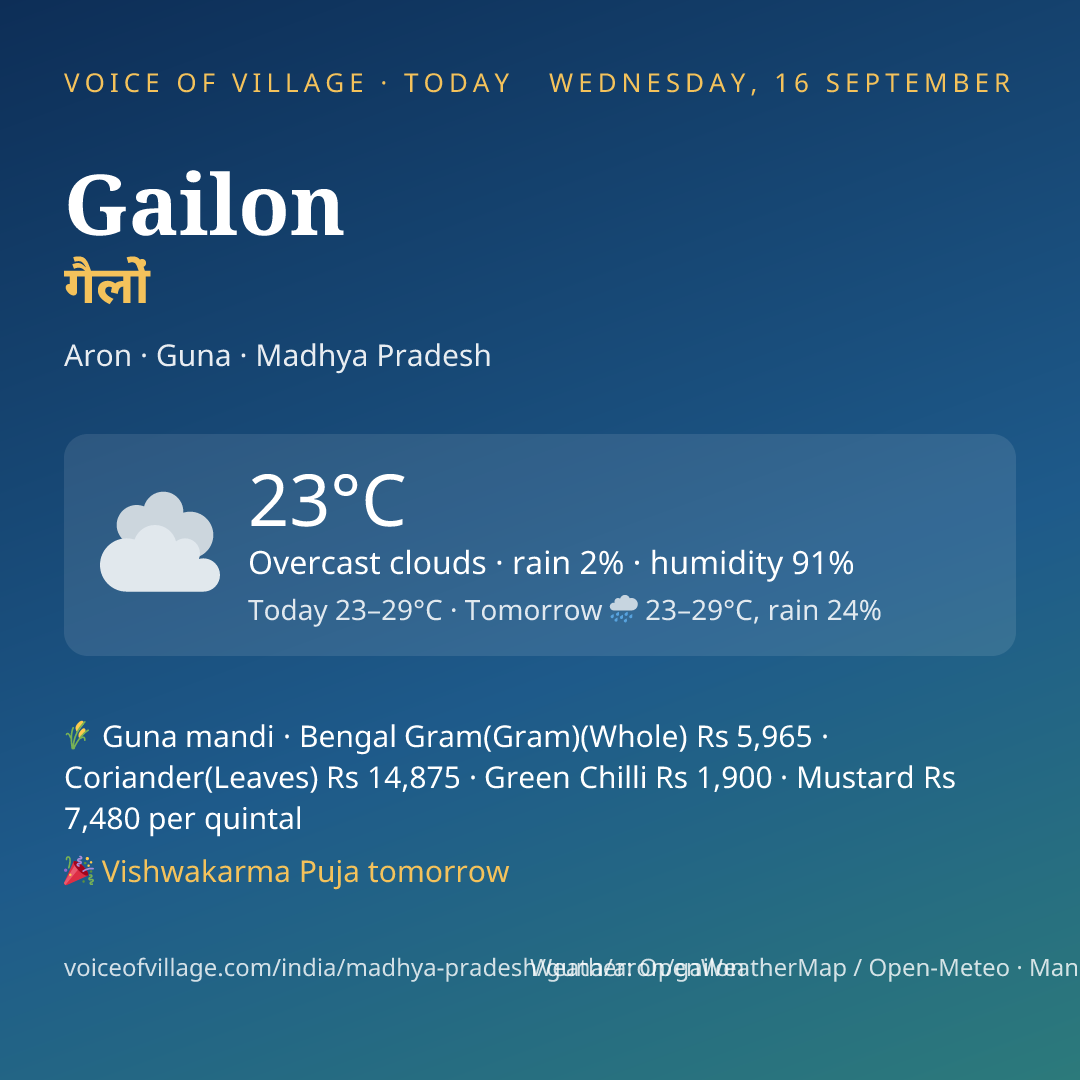 Gailon today